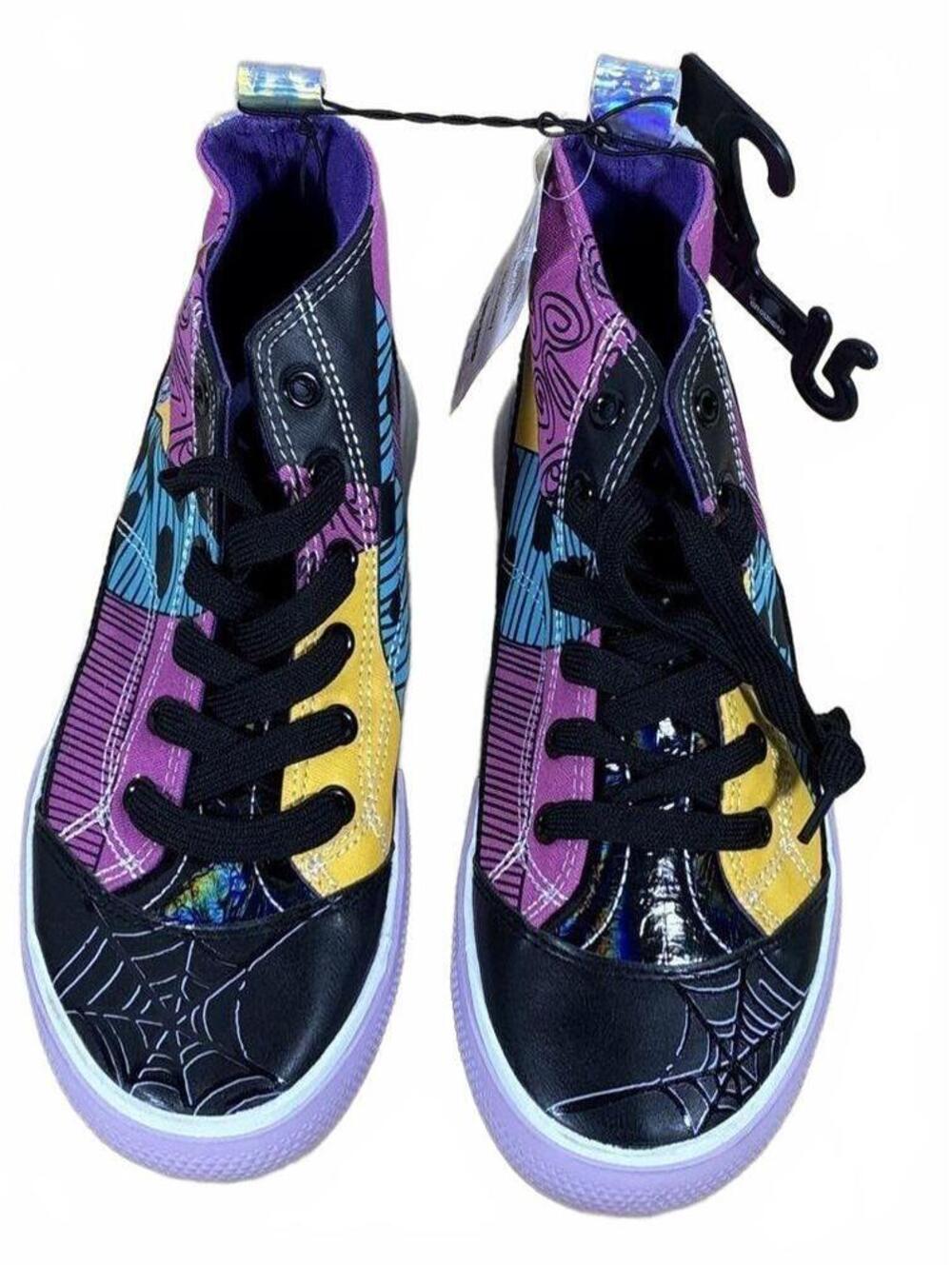 Ground Up Nightmare Before Christmas Jack Sally High Top Sneakers Size 6